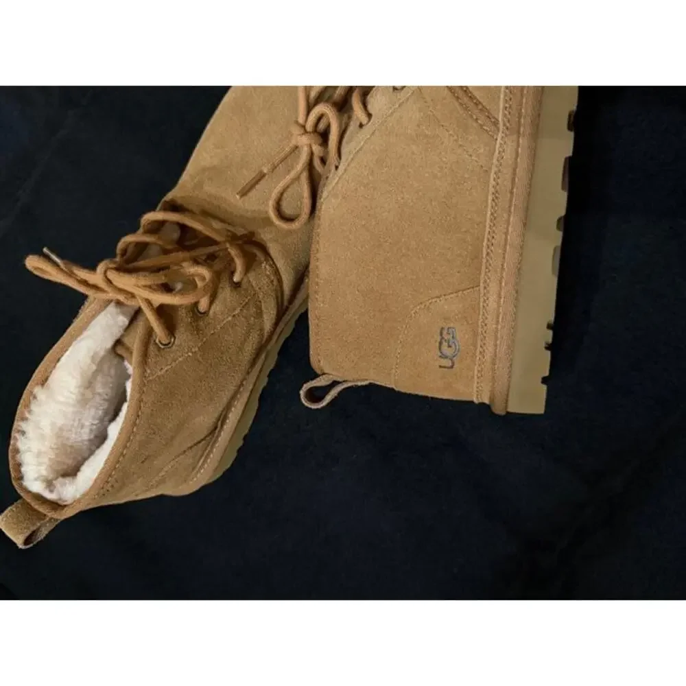 UGG Neumel Heritage Suede NEW No Tags or Box Chestnut Sze 10 Warm Comfort Chukka